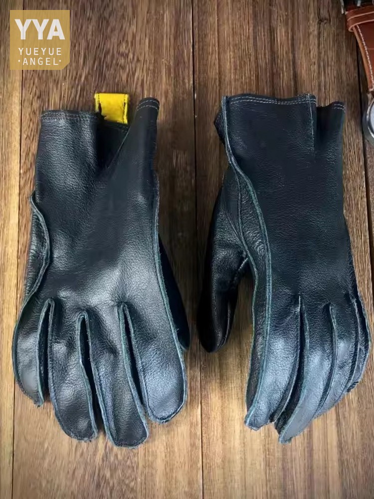 Horse Riding Glove - Винтажные мужские перчатки из натуральной кожи