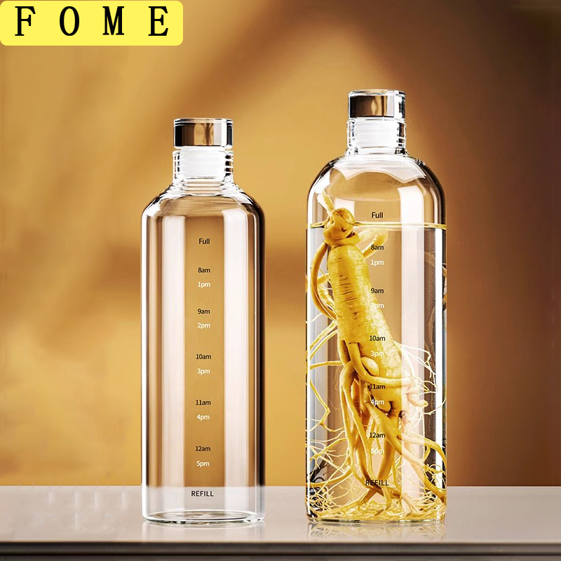 Outdoor Sport Glass Water Bottle - FOME 500/750/1000 мл стеклянная спортивная бутылка