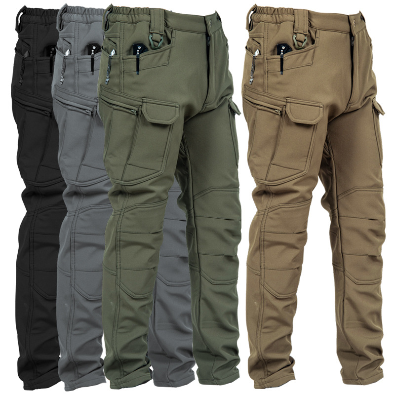Outdoor Sport Hiking Pants - Мужские облегающие тактические рабочие брюки с