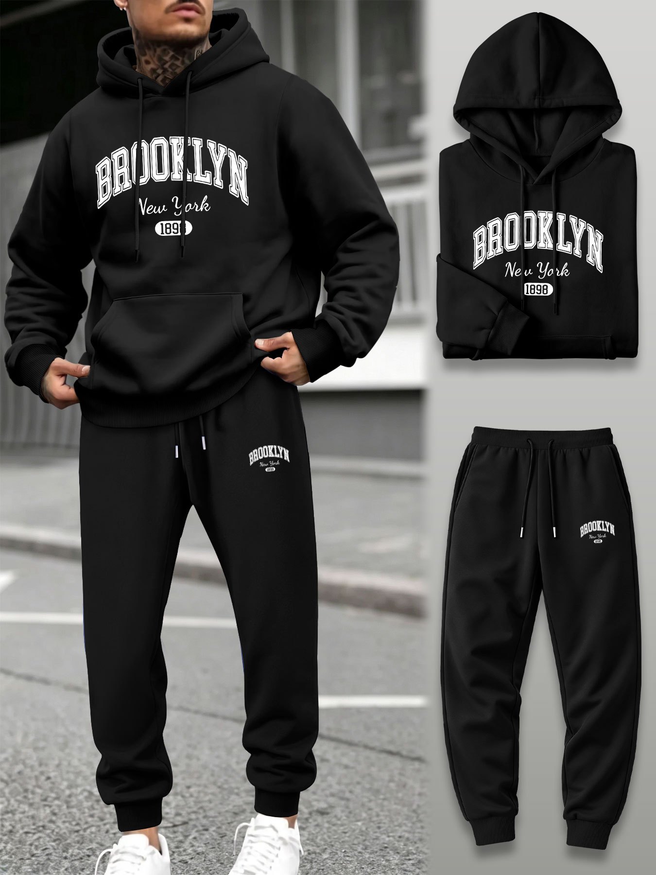 Outdoor Sport Hoodie - Мужской спортивный костюм из двух предметов: