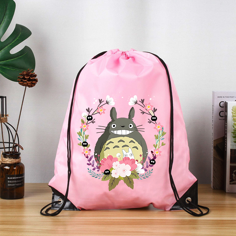 Outdoor Sport Backpack - Легкий рюкзак-мешок с мультяшным котом Тоторо