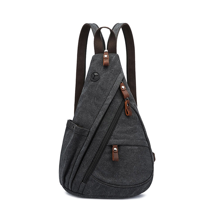 Outdoor Sport Backpack - Холщовая сумка-слинг, трансформируемая нагрудная сумка через