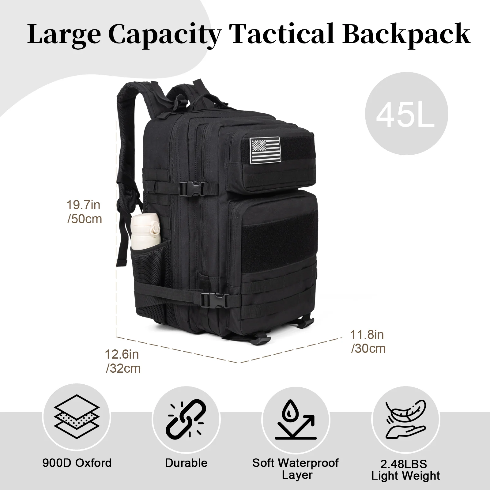 60-литровый армейский тактичес – обзор и цена Outdoor Sport Backpack
