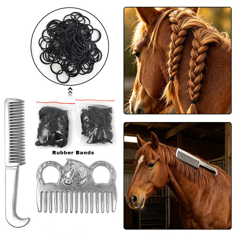 Набор для ухода за гривой и хв – обзор и цена Grooming Kit Horse