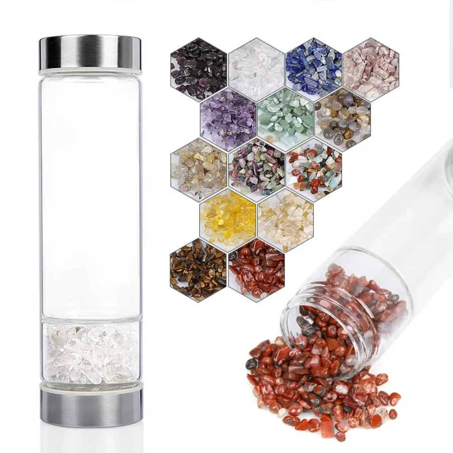 Кристаллические бутылки с нату – обзор и цена Outdoor Sport Glass Water Bottle