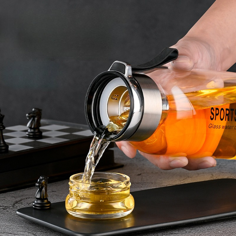 Стеклянная бутылка для воды 1, – обзор и цена Outdoor Sport Glass Water Bottle