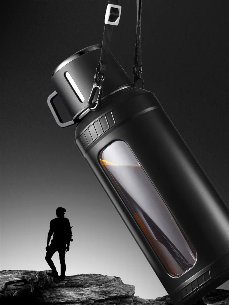 Большая стеклянная бутылка для – обзор и цена Outdoor Sport Glass Water Bottle